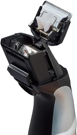 Тример для бороди Remington для чоловіків самозаточувальний. Керамічні леза/0,4-18 мм Набір тримера для бороди (колесо регулювання з 9 налаштуваннями довжини від 1,5 мм, робота від мережі/акумулятора, світлодіодний індикатор заряджання, тример для довгого