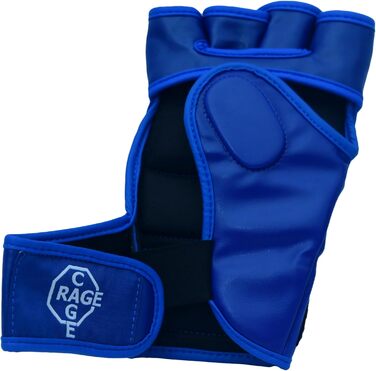 Рукавички для спарингу MMA CageRage з натуральної шкіри, розмір XL, сині