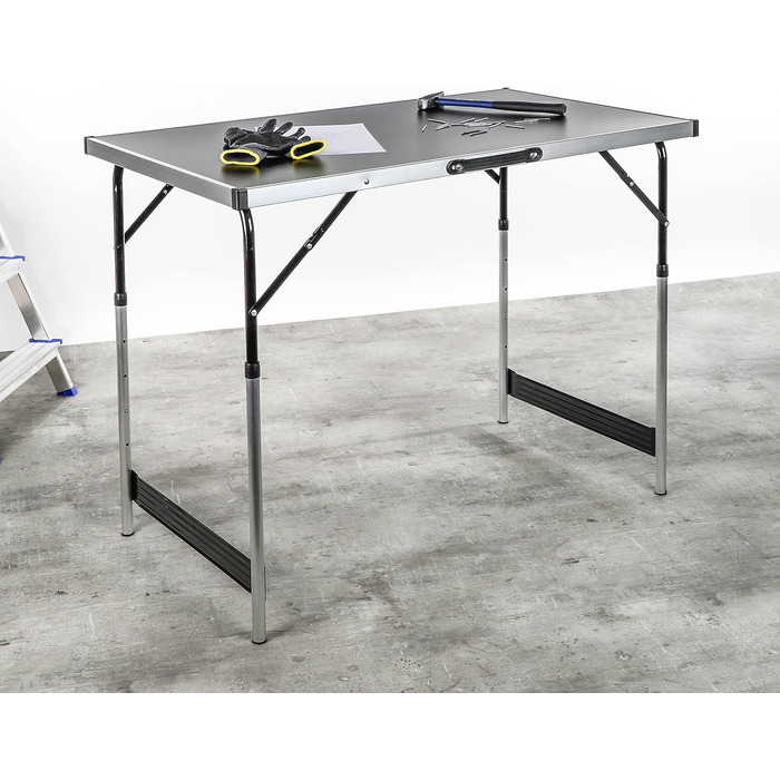 Стіл для кемпінгу Household International, регульована висота, 100x60x73-94 см, складаний