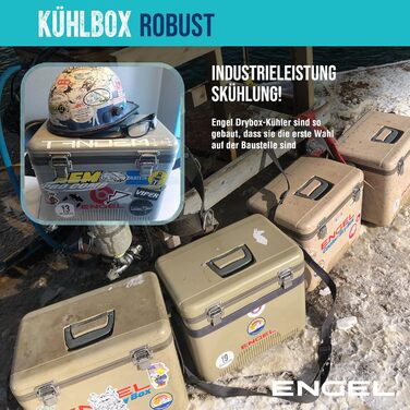 Холодильник ENGEL 13qt (12,3 літра) Герметичний, портативний, невеликий холодильник для кемпінгу, пікніків, походів, фестивалів - холодильник без електрики для чоловіків та жінок, 38 x 25,4 x 28,5 см, білий