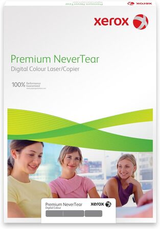 Пластиковий папір Xerox Premium NeverTear 003R98092 - A4 210 x 297 мм, 262 г/м - Спеціальний папір для лазерних принтерів і копіювальних апаратів - 100 аркушів - білий