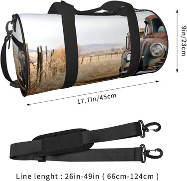 Спортивна сумка-мішок для подорожей з принтом Антик Авто, чорна, універсальний розмір, дорожня сумка