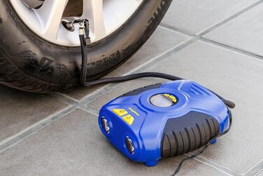 ЦИФРОВИЙ ПОРТАТИВНИЙ КОМПРЕСОР GOODYEAR 35PSI 12V ПІДКЛЮЧЕННЯ 90 PSI / 6.2 БАР