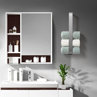 Полотенцесушитель без свердління, гостьовий полотенцесушитель самоклеючий, настінний полотенцесушитель з нержавіючої сталі 42CM A