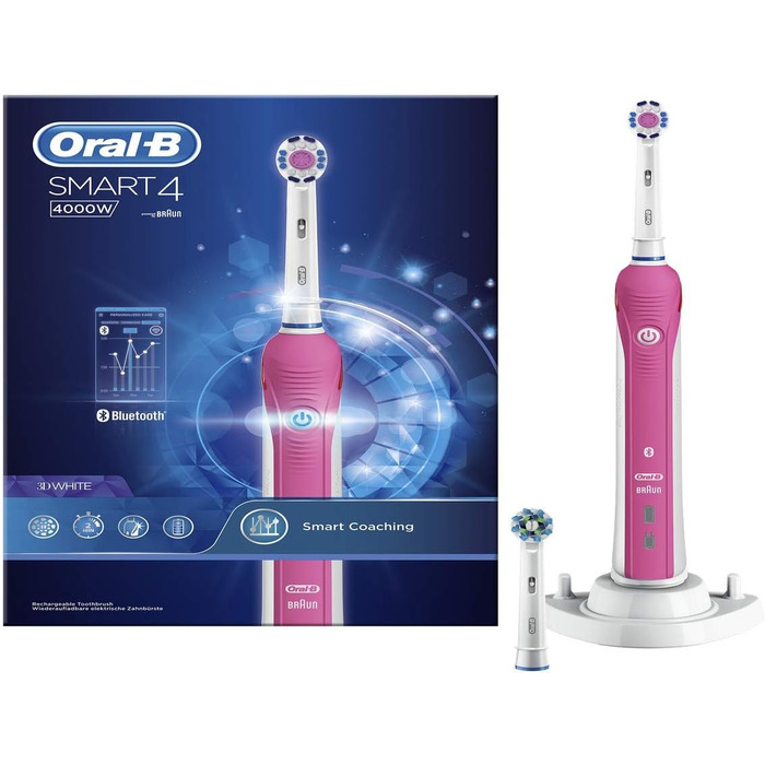 Електрична зубна щітка Oral-B 4210201177487 Smart 4 4000 Вт на базі Braun