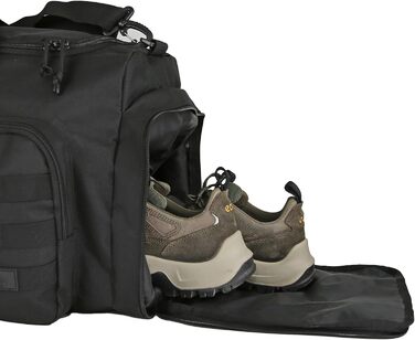 Суперякісна велика дорожня сумка об&39ємом 65 літрів, вантажна сумка з осіннім верхом для спортивного спорядження, лижного спорядження та обладнання, міцна та довговічна (чорна)