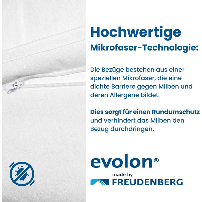 Підковдра Softsan Protect Plus, захищена від кліщів, 135x200 см, чохол, захист від кліщів для людей з алергією на домашній пил