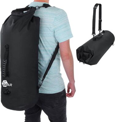 Ваш гермомішок GEAR 20 л 30 л Водонепроникний рюкзак 50 л Сухий мішок Речовий мішок Сумка Dunnage з плечовими ременями, ручкою для