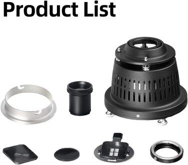 Амбітний AL-16 PRO для Elinchrom Mount Split Focalize Conical Snoot Art Спеціальні ефекти Профільний промінь Світловий циліндр з Canon для Canon Адаптер об'єктива EF для адаптера об'єктива Canon з байонетом Elinchrom