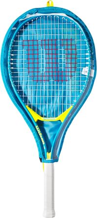 Дитяча тенісна ракетка Wilson Ultra Power 25 – 235 г, зі струнами, чорно-сіра, для дітей 9–10 років