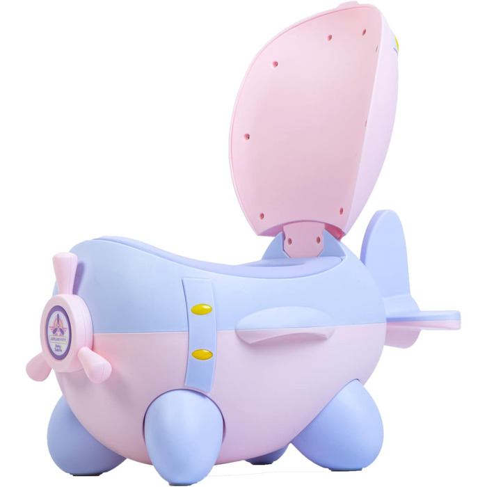 Дитячий туалет - горщик-літак для дітей, тренажер для туалету, ергономічне сидіння, м&39яка поліуретанова подушка, захист від бриз