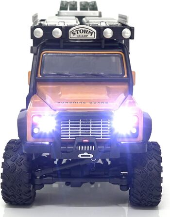 Металевий краулер 4WD 128 RTR жовтий, 22567 D90X28