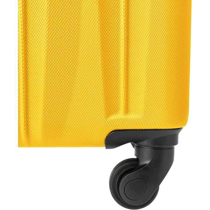 Валіза Puccini Bali, жорсткий корпус, середній розмір, жовтий колір (6)