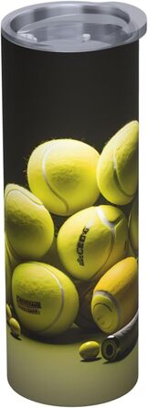 Кухоль з прямою трубочкою, 590 мл, тенісна таблиця, дорожній кухоль з принтом, підходить для кемпінгу, офісу та дому