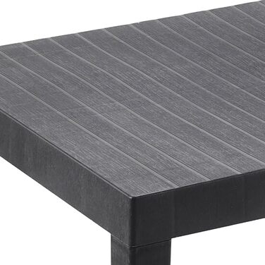 Садовий стіл Spetebo прямокутний пластиковий 78 x 65 см - антрацит - кемпінговий стіл у класичному дизайні - балконний стіл, стіл для патіо, садовий стіл для використання на вулиці