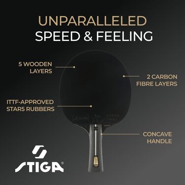 Тенісна ракетка STIGA Pro Carbon — для досвідчених атакуючих гравців