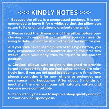 Подушка для шиї для сну, ортопедична подушка з піни з ефектом пам&39яті, ергономічна подушка для шиї 2-в-1 для сну на боці зі знімним чохлом, який можна прати, 62 x 39 x 11/13 см, біла