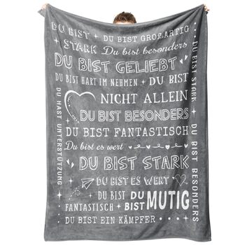 Подарунки для жінок та чоловіків, персоналізована ковдра, подарунок на день народження для жінок, подарунки-подяки для дівчини, сестри, колеги, суперм&39яка фланелева ковдра 62 x 52 дюйми, сірий