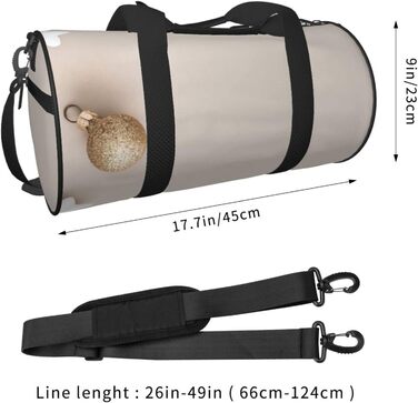 Дорожня сумка-циліндр, білий зірковий принт та зоряний декор, спортивна сумка для чоловіків та жінок, сумка-мішок, спортивна дорожня сумка