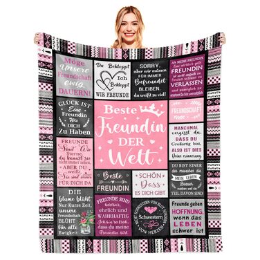 Подарунки для найкращих друзів, подарунок на день народження найкращому другу, подарунки для найкращої подруги/друга, ідеї подарунків для дівчини/дівчини, подарунок на день народження для жінок, ковдра 150x130 см, подарунок для найкращого друга/друга 150x