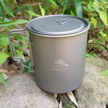Титановий посуд для кемпінгу TOAKS (375 мл, 450 мл, 550 мл, 650 мл, 700 мл, 750 мл, 900 мл), титановий посуд для пікніка, походів та відпочинку на природі 750 мл POT-750