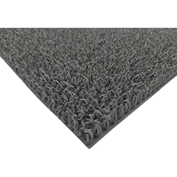 Килимок CSN Astro Turf 90 x 55 см світло-сірий/сріблясто-сірий Килимок для дверей для використання всередині та зовні приміщень 100 поліетилен Неперевершений вхідний килимок Килимок для вуличного використання