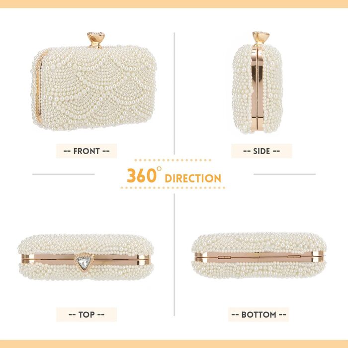 Жіноче перлове клатч-схвачення, елегантні весільні сумочки, вечірня сумочка, сумочка для нареченої, сумка на ланцюжку для вечірки та випускного, біла