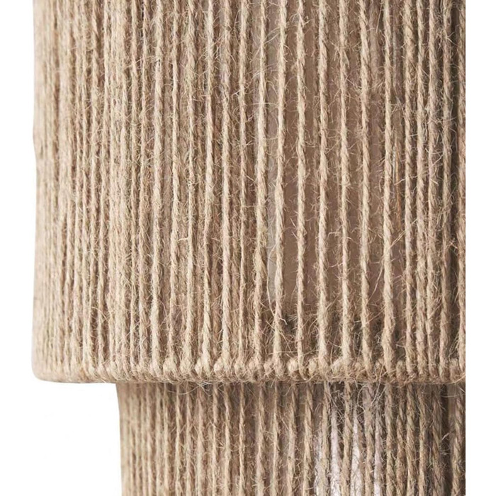 Настінний світильник LOGT плетений з ротанга, коричневий, E27