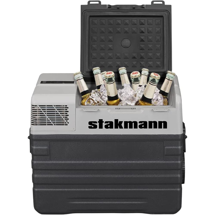 Переносний холодильник з компресором, 12 В, 220 В, холодильна камера на колесах, AC-DC 12/24 В, ідеально підходить для автомобіля,