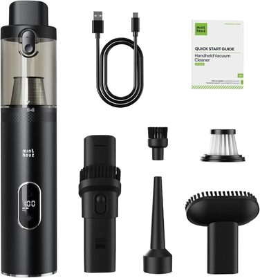 Акумулятор для ручного пилососа Minthouz, портативний акумуляторний ручний пилосос 16000PA, автомобільний пилосос із зарядкою 3.5H