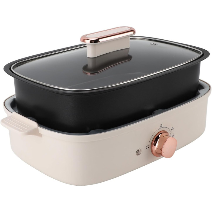 Багатофункціональні електричні каструлі та сковорідки, гарячі каструлі, покриття стіками, регульований контроль температури, кухонне приладдя (HEEPDDmh4gqn3xu6-11)