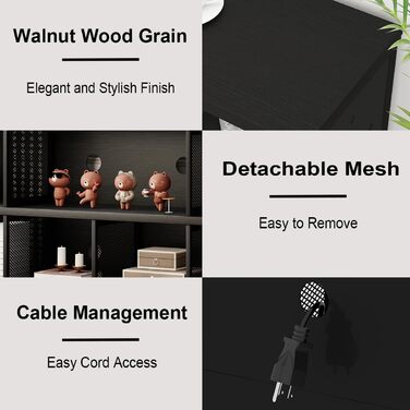 Книжкова полиця LVB з 8 відділеннями, 2-ярусна книжкова шафа, кубічна полиця, полиця-перегородка для кімнати, офісна полиця, горизонтальна, для вітальні, офісу, кабінету, дитячої кімнати, дерев&39яна, чорна, 34Г x 160Ш x 76В