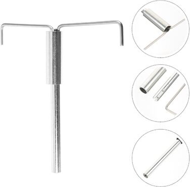 Комплект Запасні частини машини для попкорну Попкорн Кулька для попкорну Мішалки Заміна інструменту для видалення попкорну Аксесуари для машини для попкорну Стикове з'єднання Кришка каструлі Залізо, 1