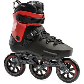110 Unisex Adult Fitness Inline Skates Black/Red Urban Performance Inline Skates 9/9.5 Unisex Adult Fitness Inline Skates Black/Re