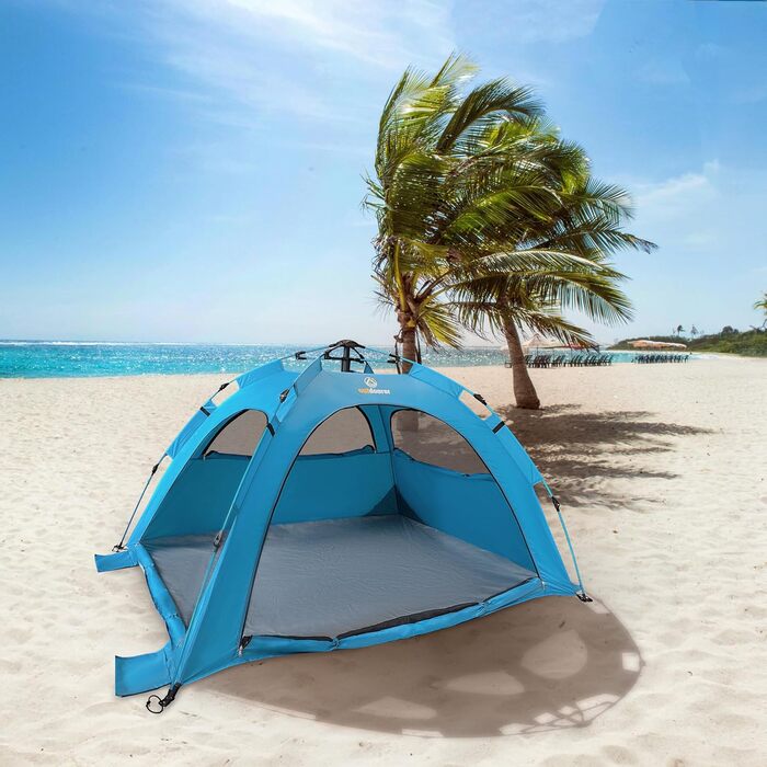 Автоматичний пляжний намет Outdoorer UV 80 SunSnapper Alu Air - надлегкий пляжний намет із захистом від ультрафіолету 80, захистом від комах