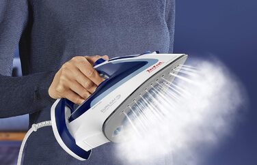 Парова праска Tefal FV5736 Easygliss (2500 Вт, додатковий паровий удар 220 г/хв, об'єм резервуара 270 мл) синя/біла 220 г/хв паров