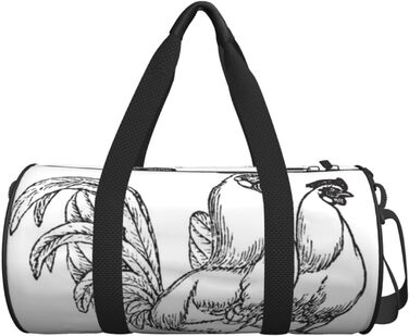 Дорожня сумка-мішок, малюнок курка-ескіз, спортивна сумка для чоловіків та жінок, сумка для подорожей