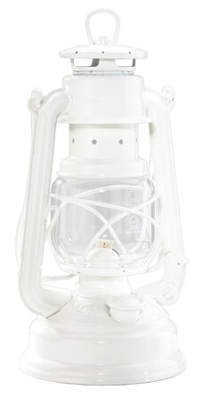 Оцинкована гасова лампа Feuerhand Baby Special 276, штормовий ліхтар/білий/RAL 9010 / НОВИЙ