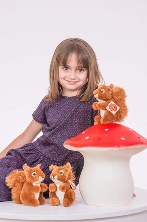 М'яка іграшка Білочка Teddy Hermann 90843, 14 см (з переробленим наповнювачем)
