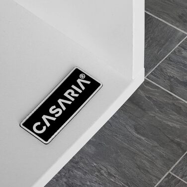 Книжкова полиця Casaria з 4 відділеннями 106x30x30 см, пристрій проти перекидання, захисні накладки на підлогу, вантажопідйомність 40 кг, вітальня, спальня, офісна полиця, окремостояча полиця, кубічна полиця, білий колір