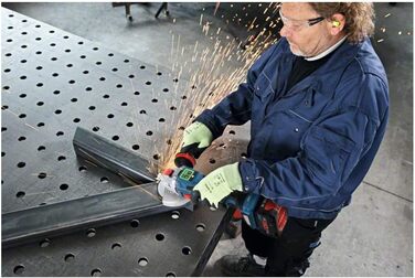 Акумуляторна кутова шліфувальна машина GWX 18V-15 SC з X-LOCK (потужність 1500 Вт, вкл. захисний кожух, додаткова рукоятка, пласти