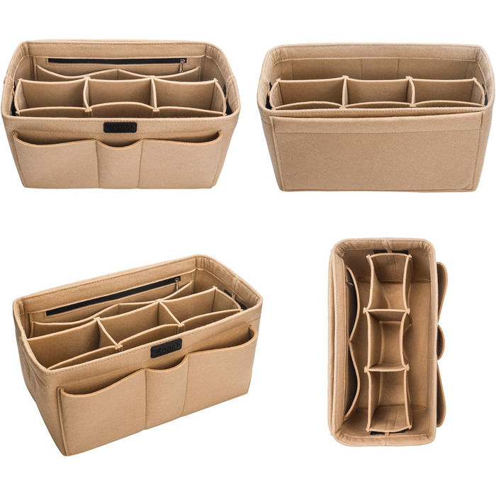 Організатор Ropch Bag для жіночої сумки, багатофункціональний органайзер для косметики, органайзер для сумки для підгузників, беже