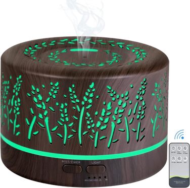 Дифузор аромату YONGYAO, ультразвуковий ароматерапевтичний дифузор для ефірних масел 500 мл, кімнатний зволожувач повітря електрич