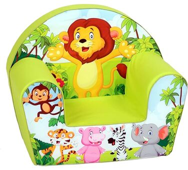 Дитяче крісло Delsit з наповнювачем з пінопласту - Дитяче крісло для дівчаток та хлопчиків, Дитяче крісло зі знімним чохлом - Крісло для дітей - Дитячі меблі - Від 9 місяців до 4 років - DT8-17123