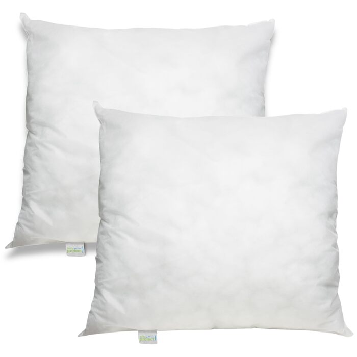 Подушки Bodyprotect 80 x 80 см, комплект з 2 шт. , подушки Ecoline з нетканого спанбонду, комплект постільної білизни подвійного розміру зі 100 мікрофібри, можна прати, білий колір