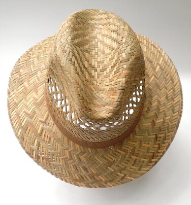 Солом&39яний капелюх Faustmann, чоловічий/жіночий, розмір 55-63 XXL, прямий козирок, 55, натуральний