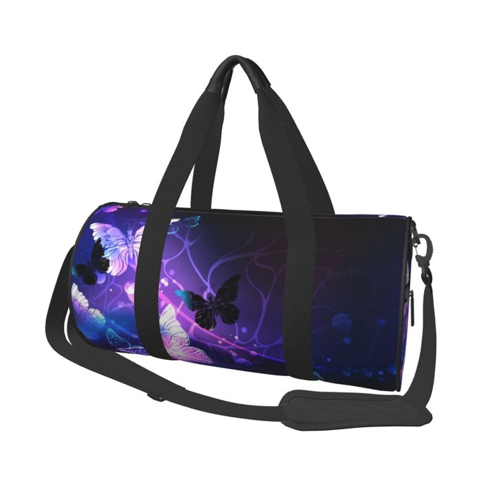 Дорожня сумка-циліндр з квітковим візерунком, спортивна сумка для чоловіків та жінок, сумка-мішок, спортивна сумка