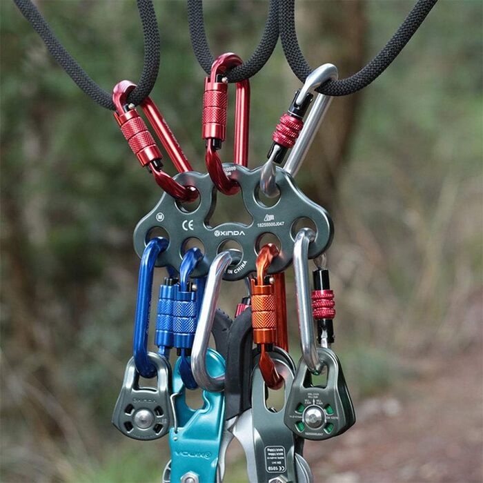 Такелажна пластина, 8 отворів, пластина для кріплення лапи, багатоточковий з&39єднувач для спелеології, скелелазіння, рятування