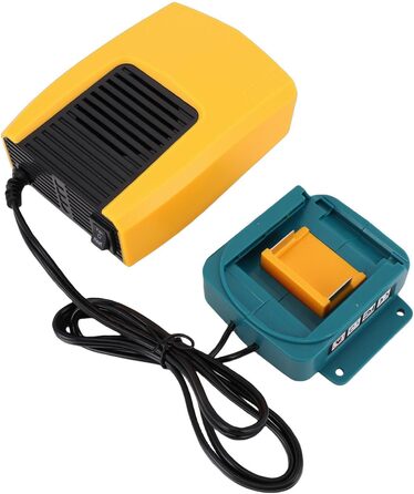 Універсальний портативний обігрівач на батарейках потужністю 200 Вт з 2 режимами температури та обертанням на 360, для BL1815, BL1820, BL1530, BL1840, BL1850, BL1860, акумуляторний обігрівач