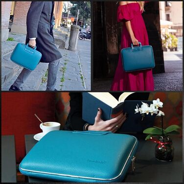 Сумка для ноутбука 15.6 дюйма - Сумка для ноутбука водонепроникна з плечовим ременем - Сумка для ноутбука з внутрішніми кишенями -